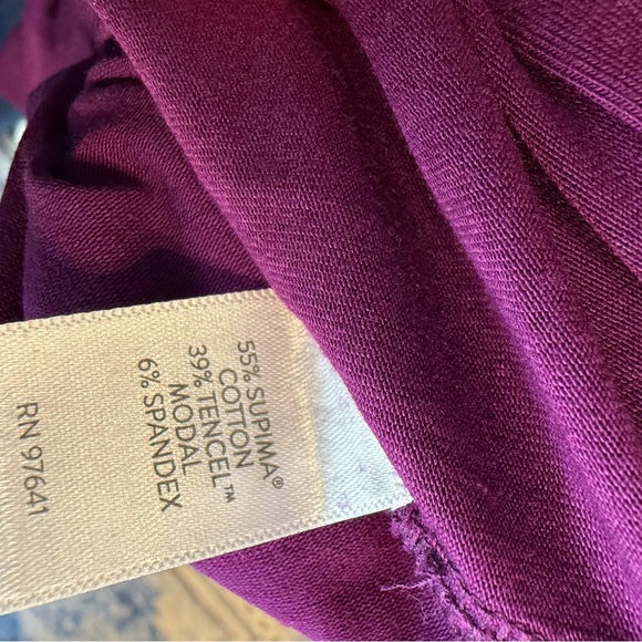 J.Jill NEW Luxe Supima® Everyday Turtleneck Tunic, Sugar Beet, NWT(S Tall) - Picture 5 of 6